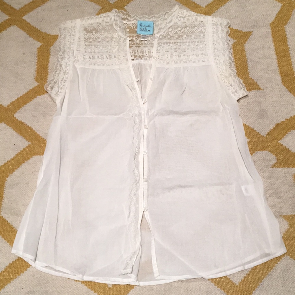 Sheer lacy top